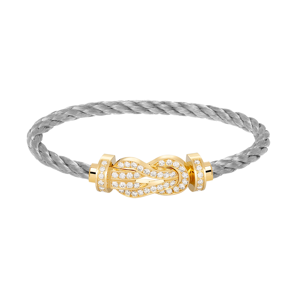 ¡®Loco¡¯CHANCE LARGE 8 FIGURE BUCKLE FULLDIAMOND BRACELET GOLD