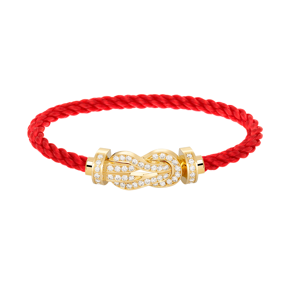 ¡®Loco¡¯CHANCE LARGE 8 FIGURE BUCKLE FULLDIAMOND BRACELET GOLD