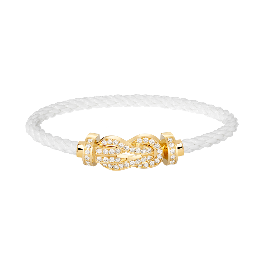 ¡®Loco¡¯CHANCE LARGE 8 FIGURE BUCKLE FULLDIAMOND BRACELET GOLD