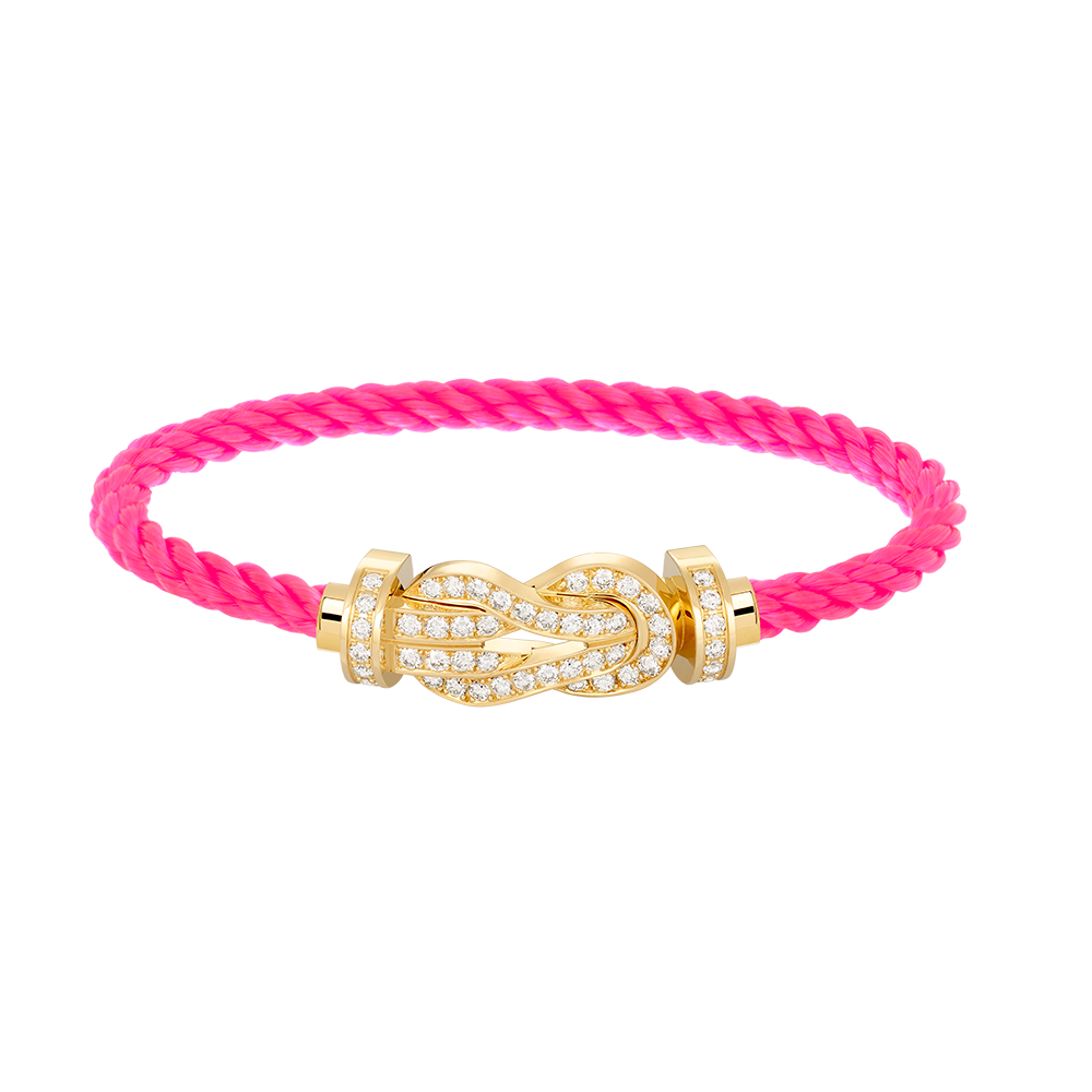 ¡®Loco¡¯CHANCE LARGE 8 FIGURE BUCKLE FULLDIAMOND BRACELET GOLD