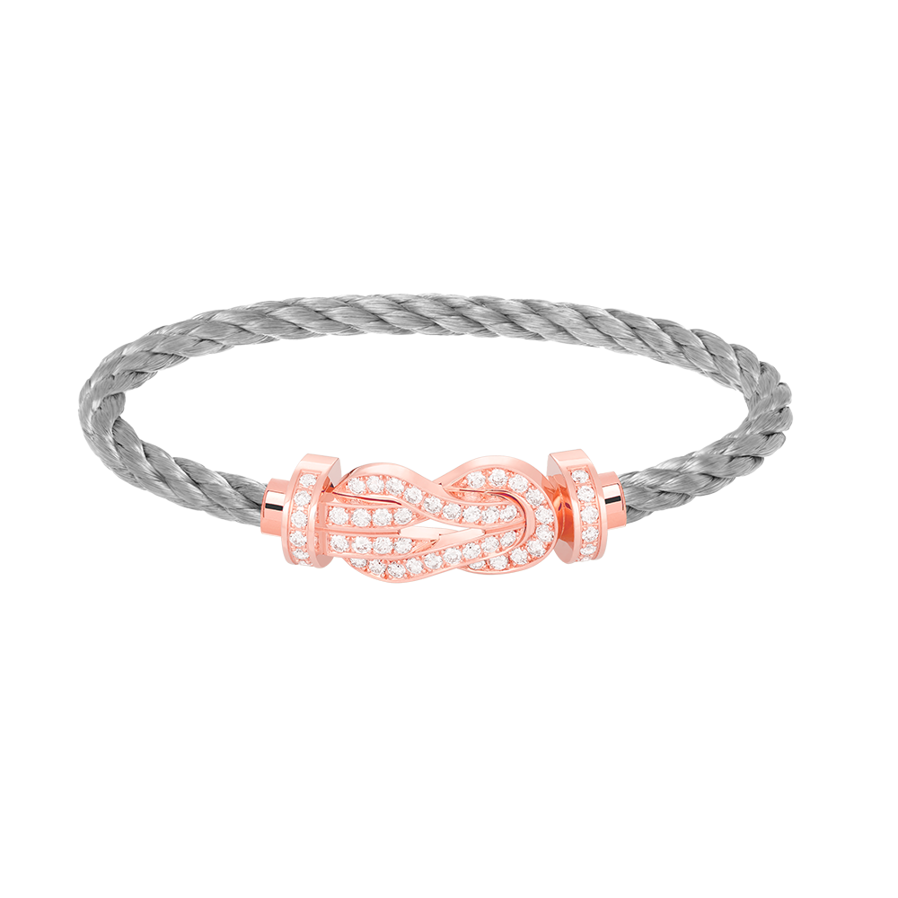 ¡®Loco¡¯CHANCE LARGE 8 FIGURE BUCKLE FULL DIAMOND BRACELET ROSE GOLD