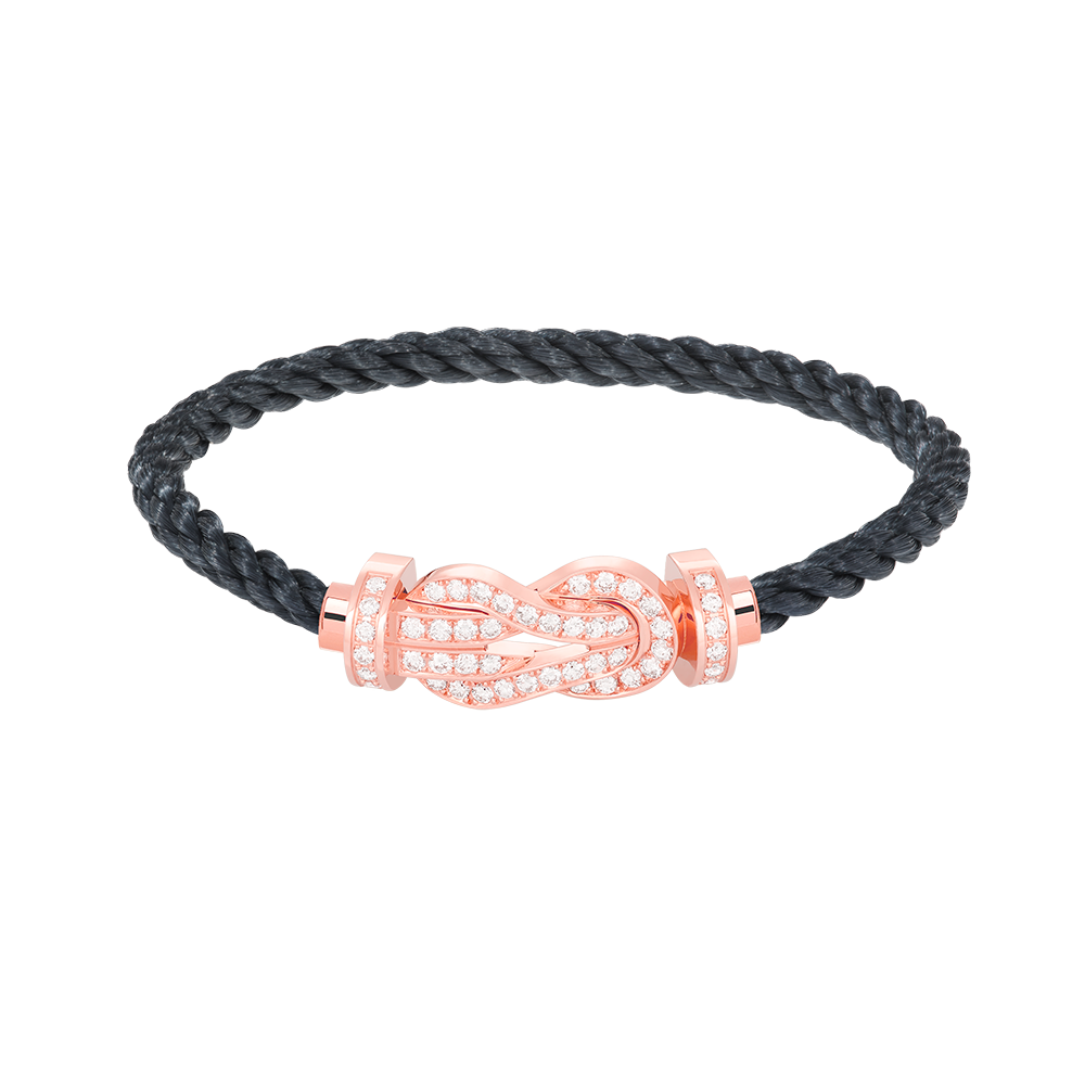 ¡®Loco¡¯CHANCE LARGE 8 FIGURE BUCKLE FULL DIAMOND BRACELET ROSE GOLD