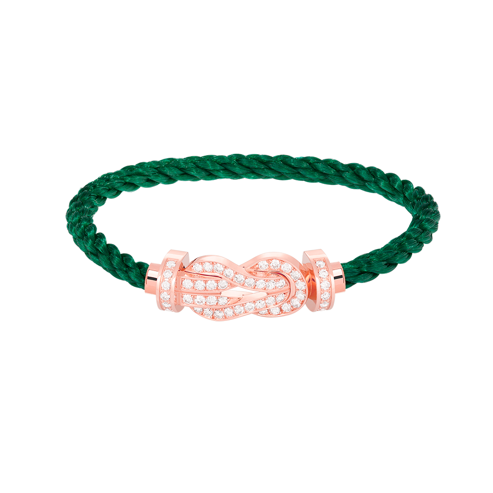 ¡®Loco¡¯CHANCE LARGE 8 FIGURE BUCKLE FULL DIAMOND BRACELET ROSE GOLD