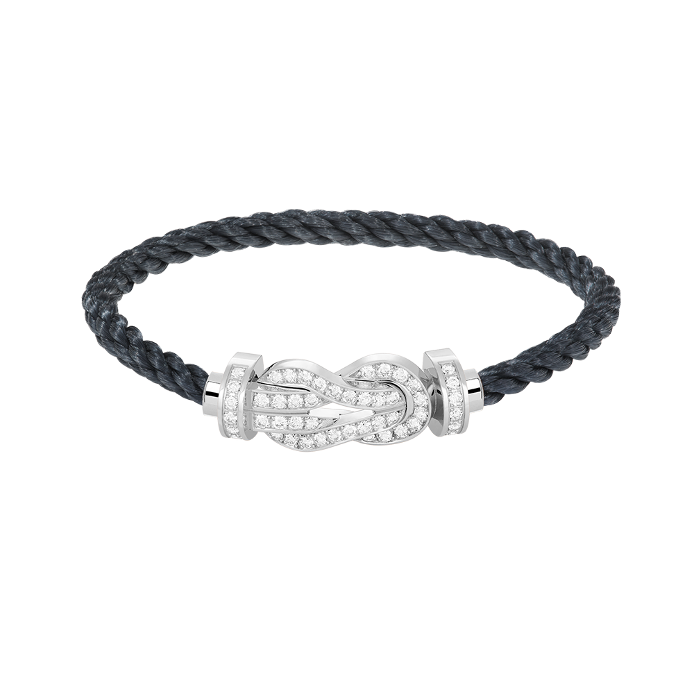 ¡®Loco¡¯CHANCE LARGE 8 FIGURE BUCKLE FULL DIAMOND BRACELET SILVER