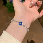 ¡®Loco¡¯CLOVER 5 MOTIF PINK BLUE RED WHITE BRACELET