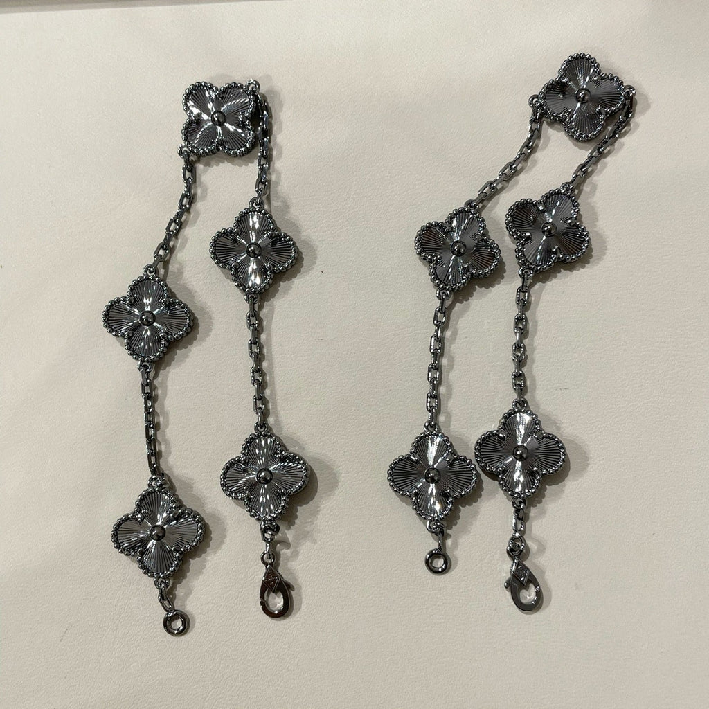 [Loco]New CLOVER 5 MOTIF BLACK BRACELET