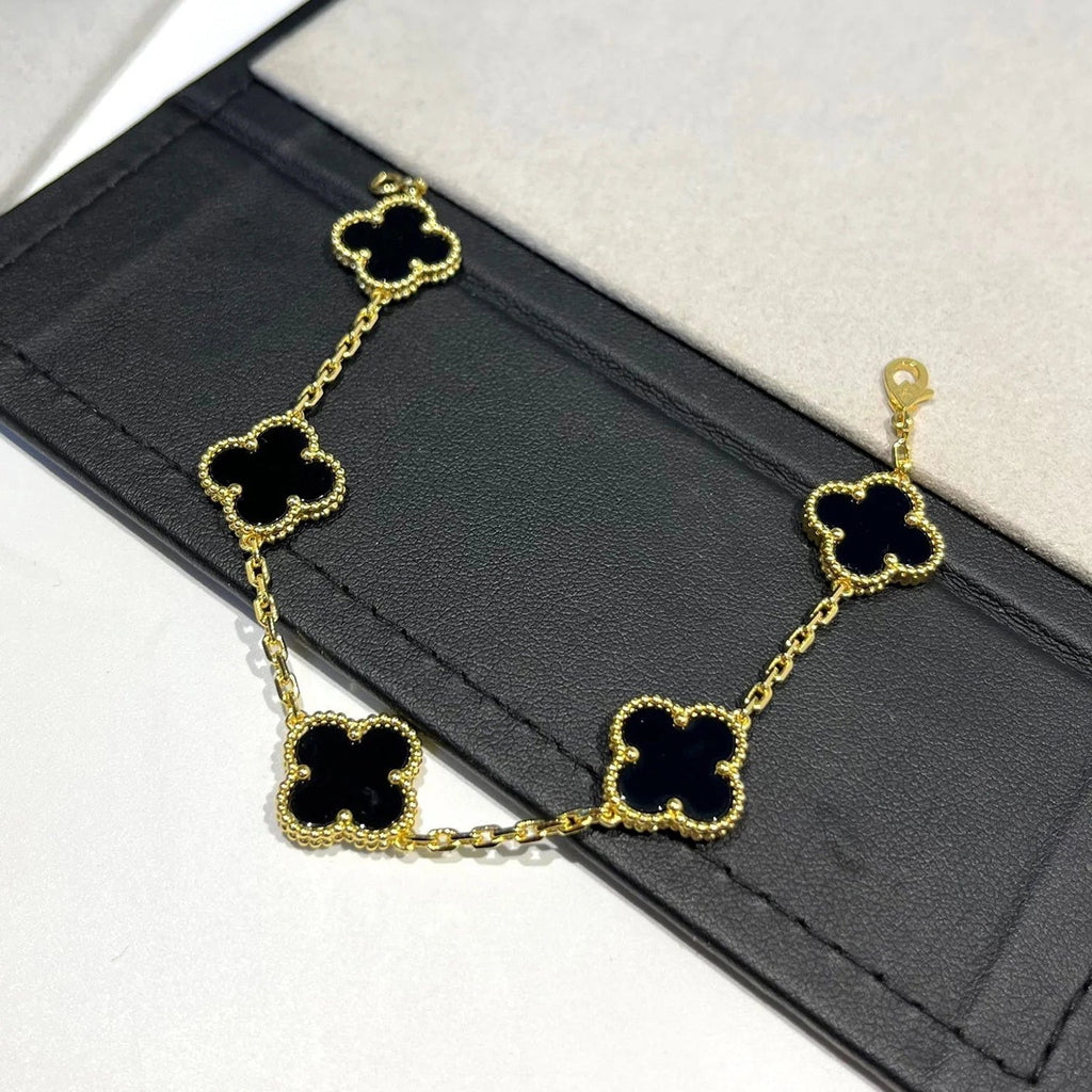 [Loco]New CLOVER 5 MOTIF ONYXS BRACELET COLLECTION