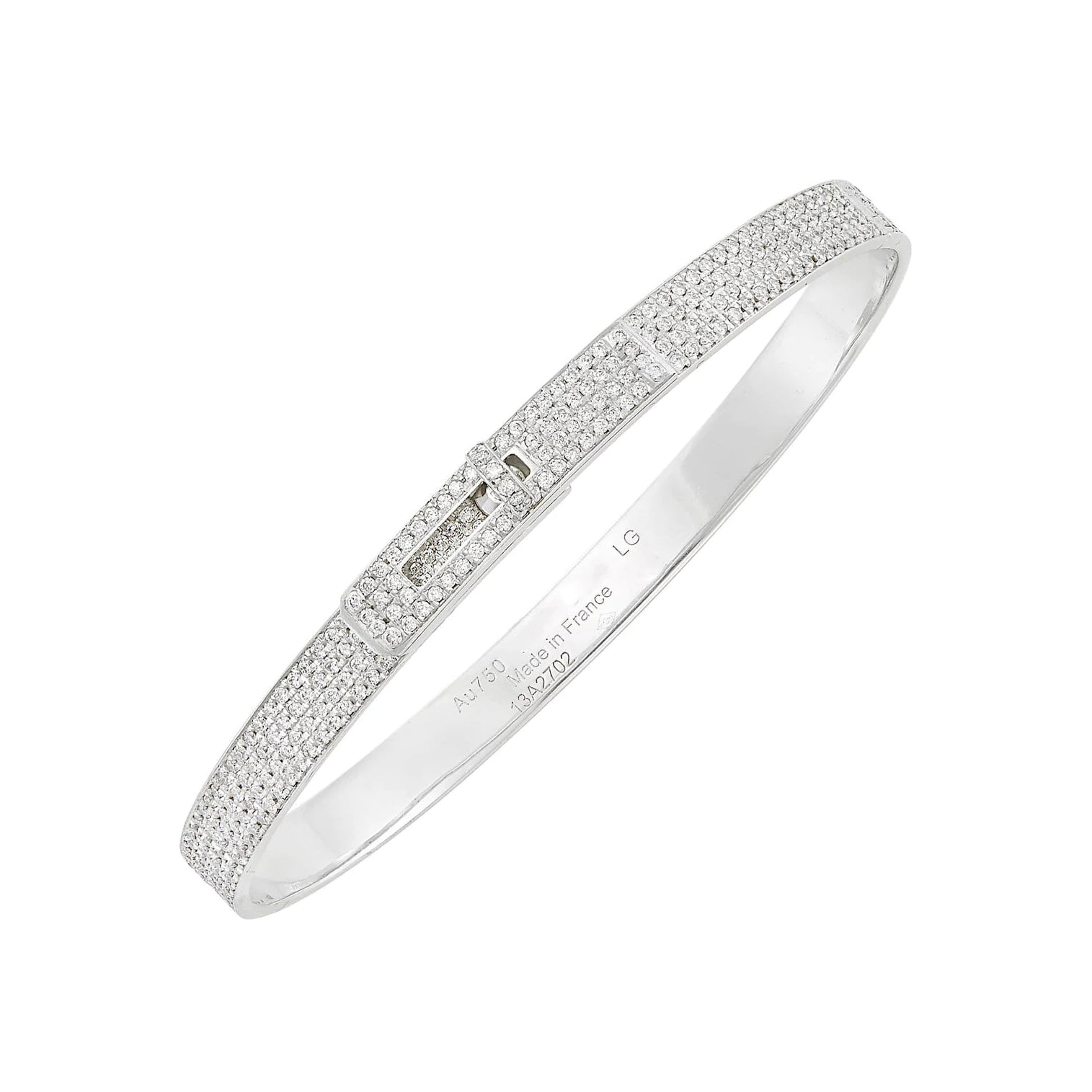 ¡®Loco¡¯HM KELLY BRACELET IN SILVER AND FULL PAVE DIAMOND