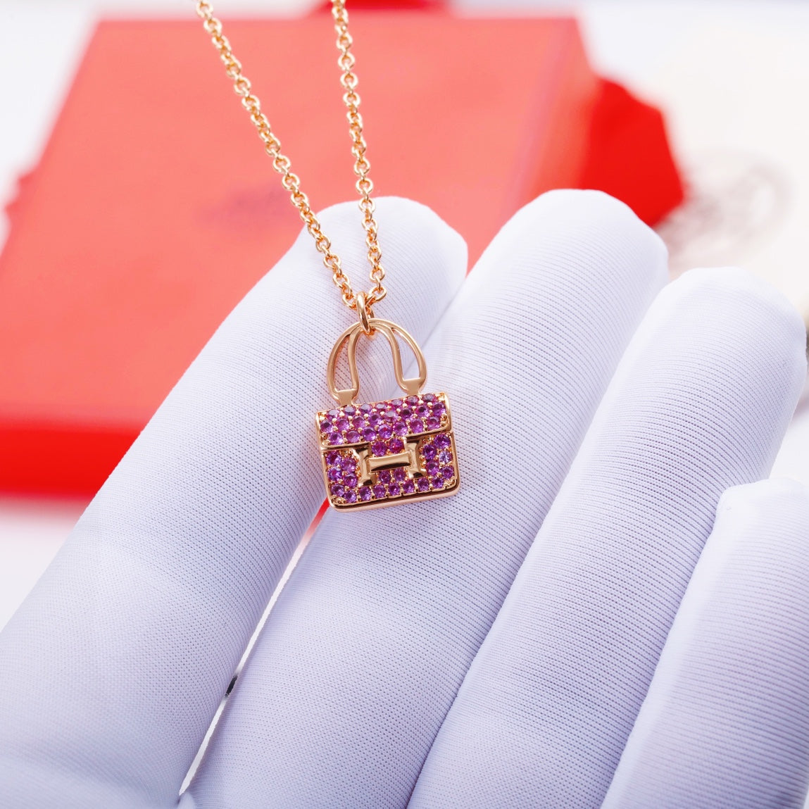 ¡®Loco¡¯CONSTANCE PEDANT PURPLE DIAMOND NECKLACE