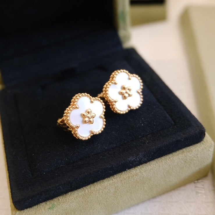¡®Loco¡¯LUCKY PINK GOLD WHITE MOP EARRINGS