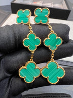 ¡®Loco¡¯CLOVER MALACHITE 3 MOTIFS GOLD