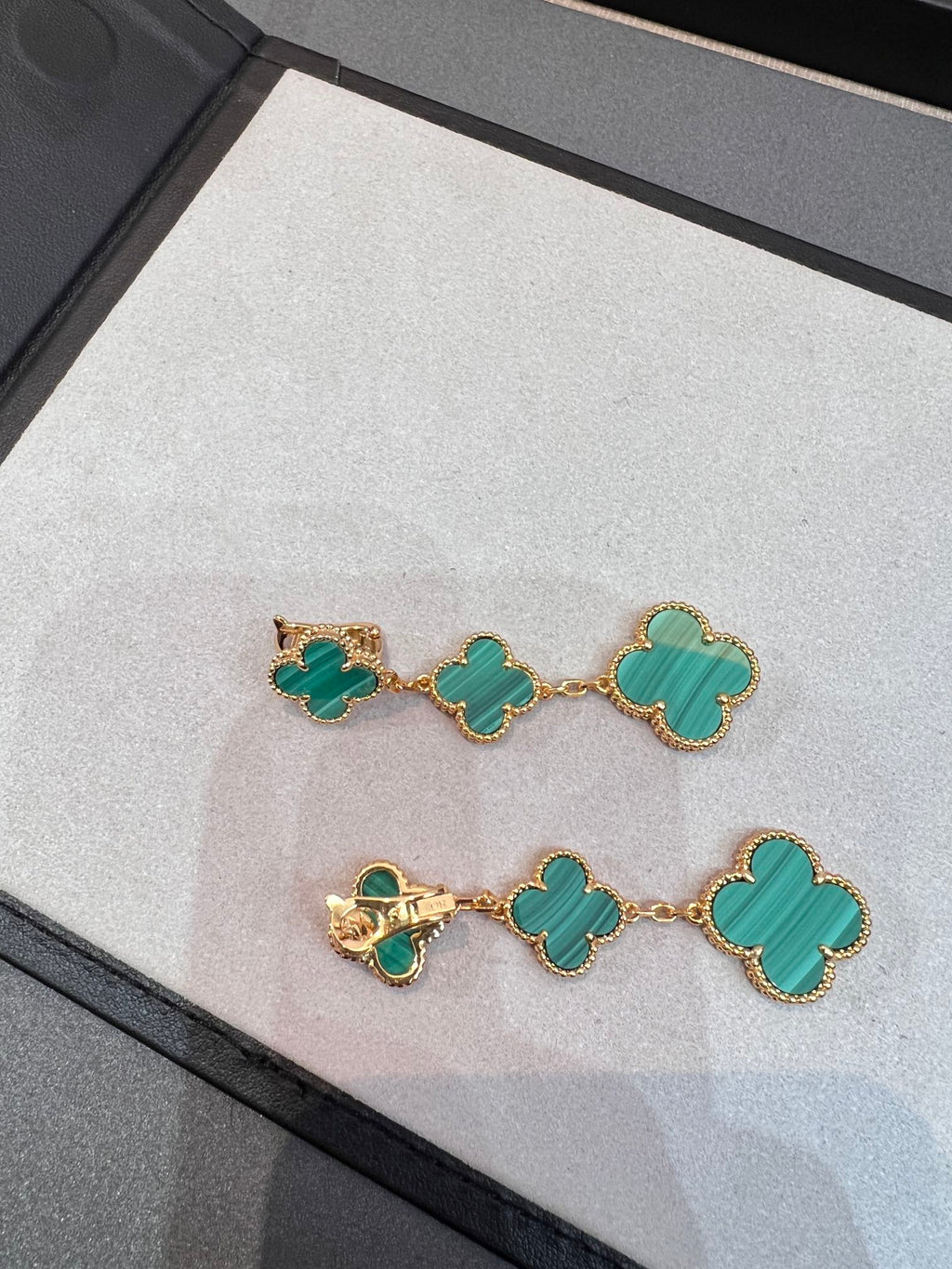 ¡®Loco¡¯CLOVER MALACHITE 3 MOTIFS GOLD