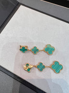 ¡®Loco¡¯CLOVER MALACHITE 3 MOTIFS GOLD