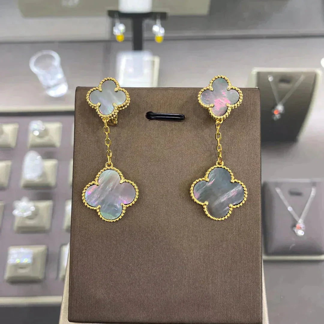 ¡®Loco¡¯CLOVER 2 MOTIFS  EARRINGS (MULTIPLE CHOICESC