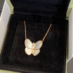¡®Loco¡¯BUTTERFLY GOLD MOP DIAMOND NECKLACE