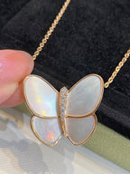 ¡®Loco¡¯BUTTERFLY GOLD MOP DIAMOND NECKLACE