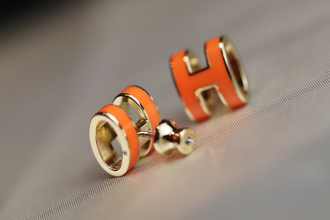 ¡®Loco¡¯MINI POP H EARRINGS ORANGE