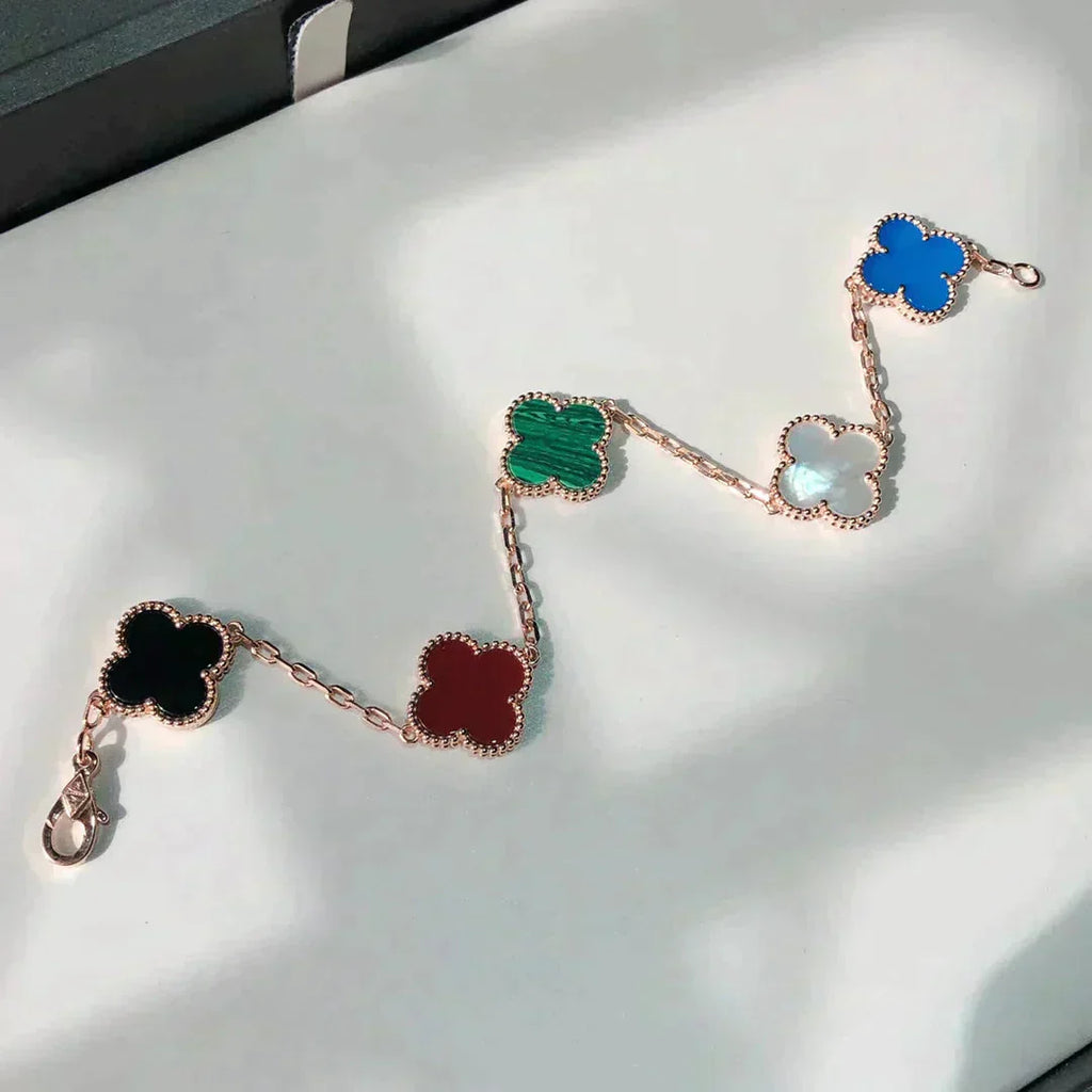 [Loco]New CLOVER 5 MOTIFS MULTICOLOR BRACELET