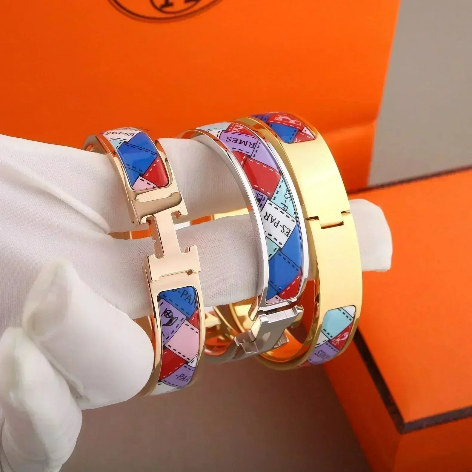 ¡®Loco¡¯H BRACELET DOTTED BORDER 12MM