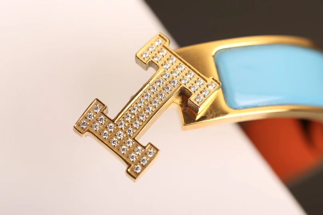 ¡®Loco¡¯H CLOUD BLUE BRACELET GOLD DIAMOND