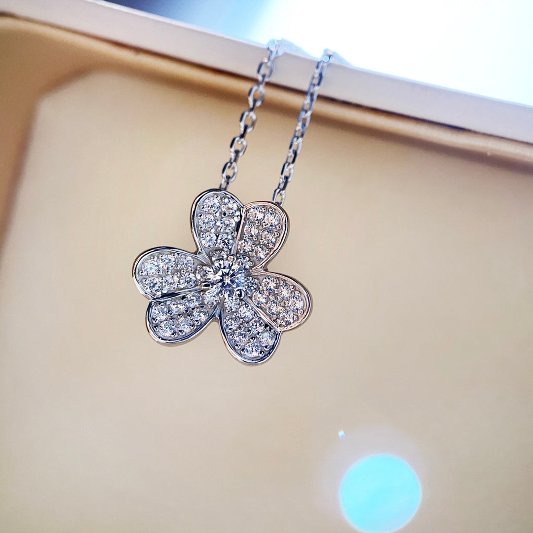 ¡®Loco¡¯CLOVER DIAMOND NECKLACE SILVER