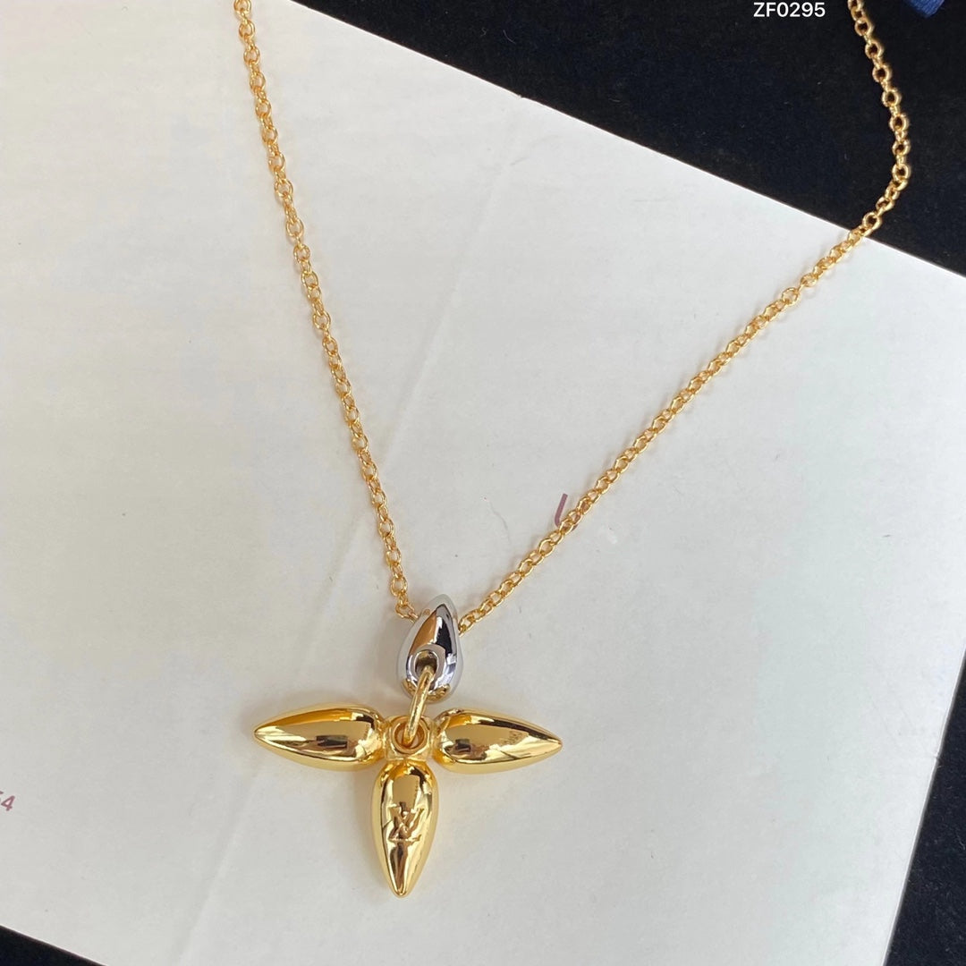 ¡®Loco¡¯LOUISETTE PEDANT GOLD NECKLACE