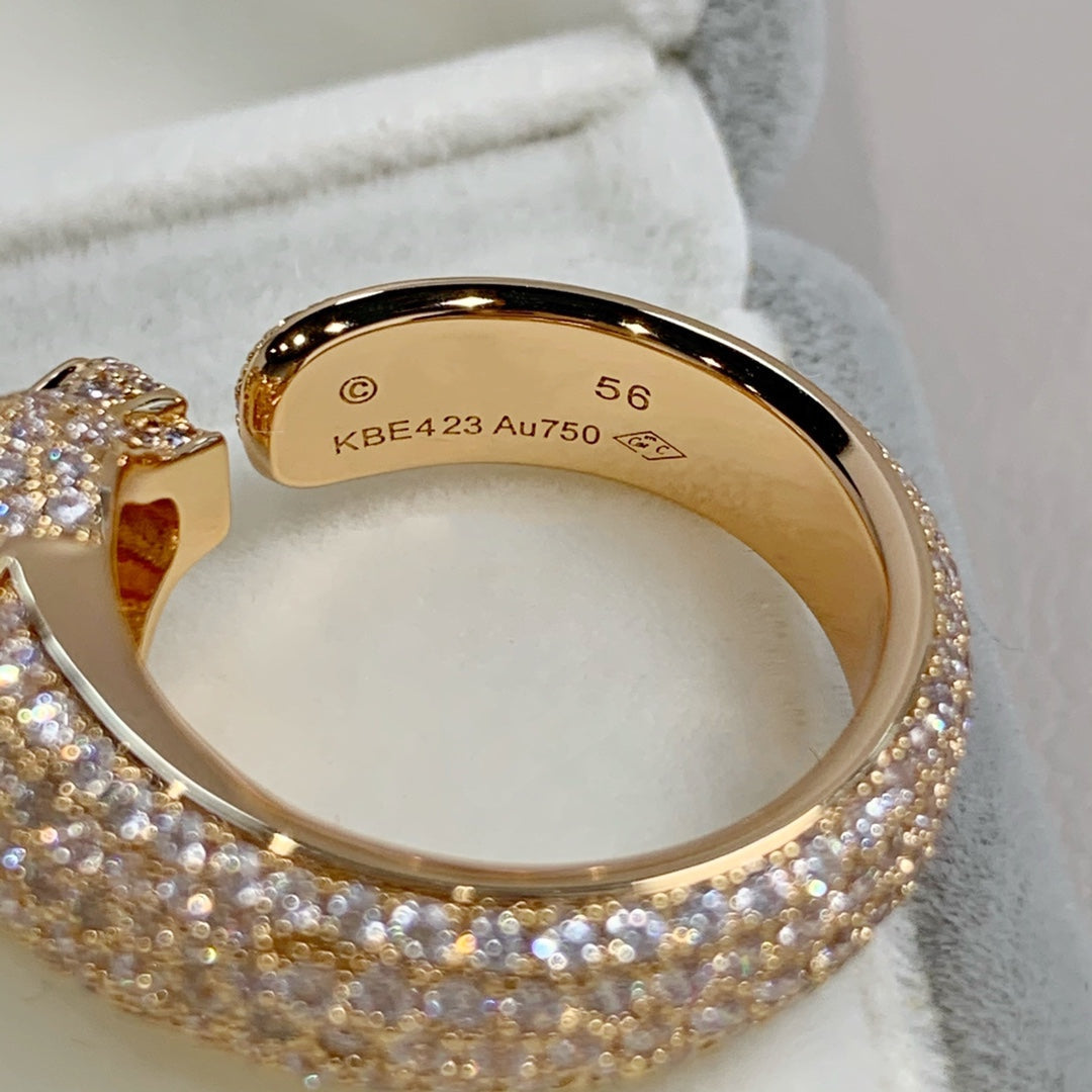 ¡®Loco¡¯PANTHERE PINK GOLD DIAMOND RING