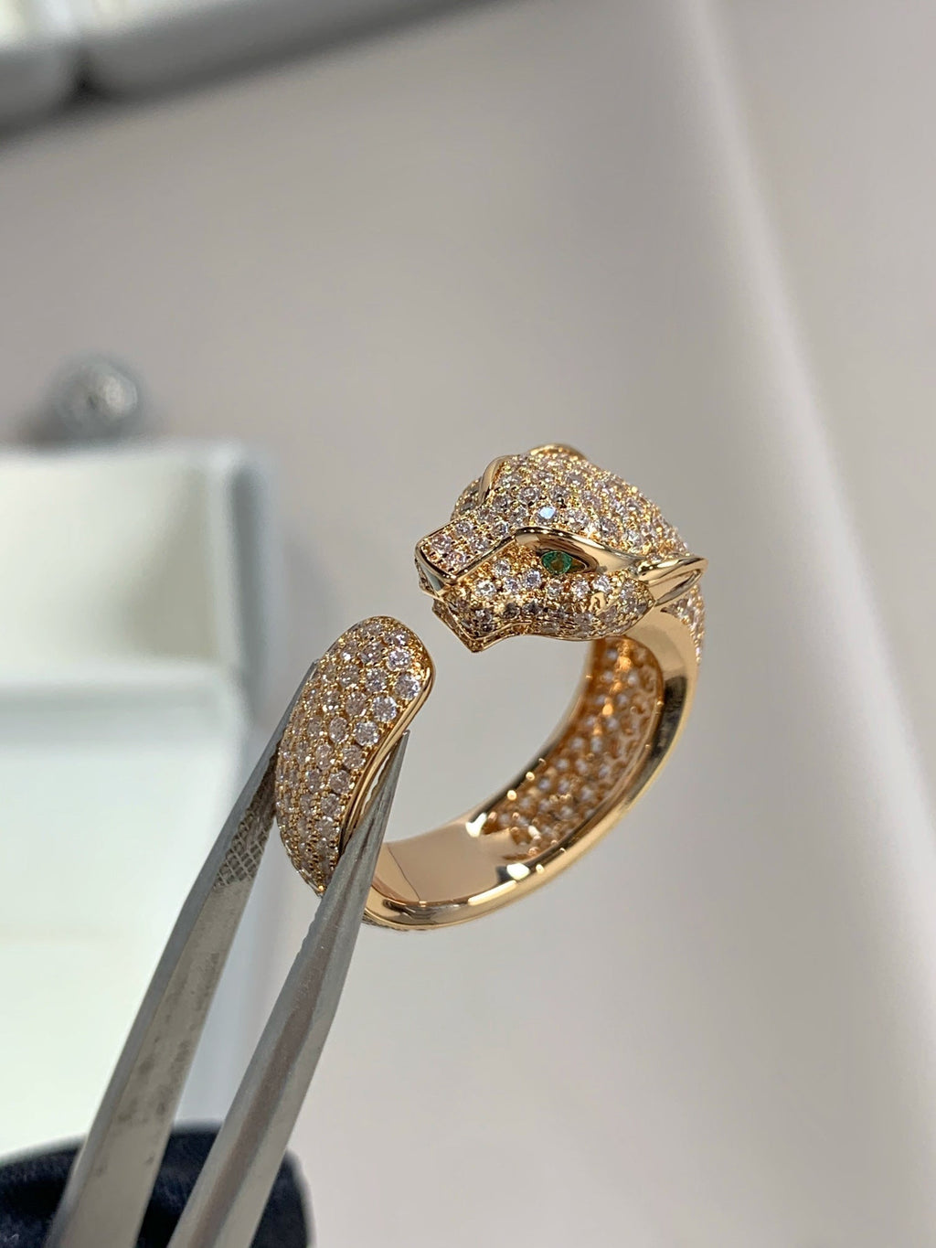 ¡®Loco¡¯PANTHERE PINK GOLD DIAMOND RING