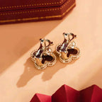 ¡®Loco¡¯CLOVER MEDIUM 1 MOTIFS CARNELIAN  EARRINGS