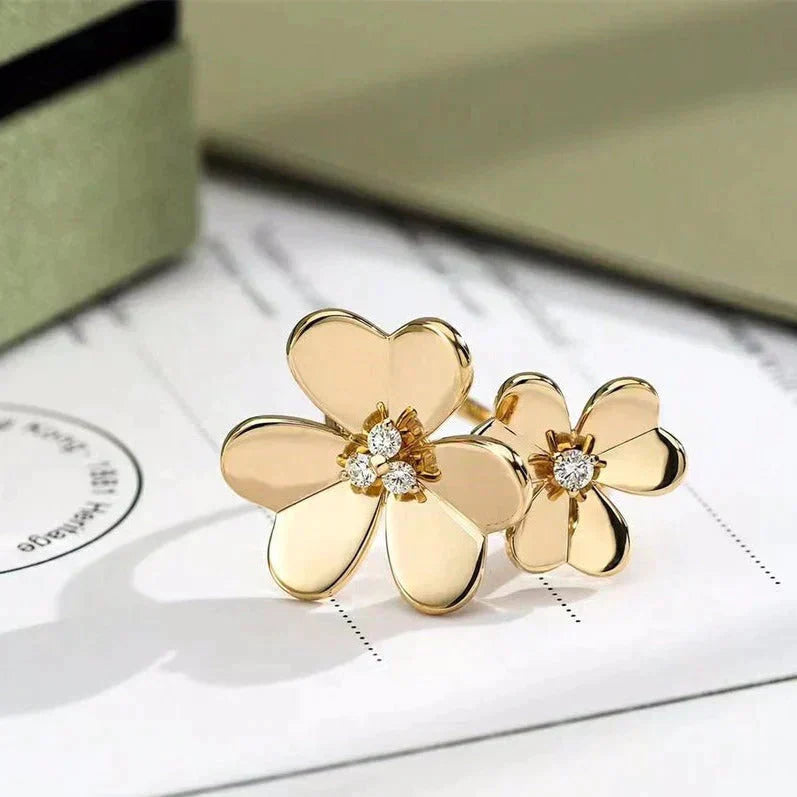 ¡®Loco¡¯CLOVER COMOS GOLD DIAMOND RING