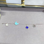 ¡®Loco¡¯LUCKY SPRING SILVER BRACELET 4 MOTIF