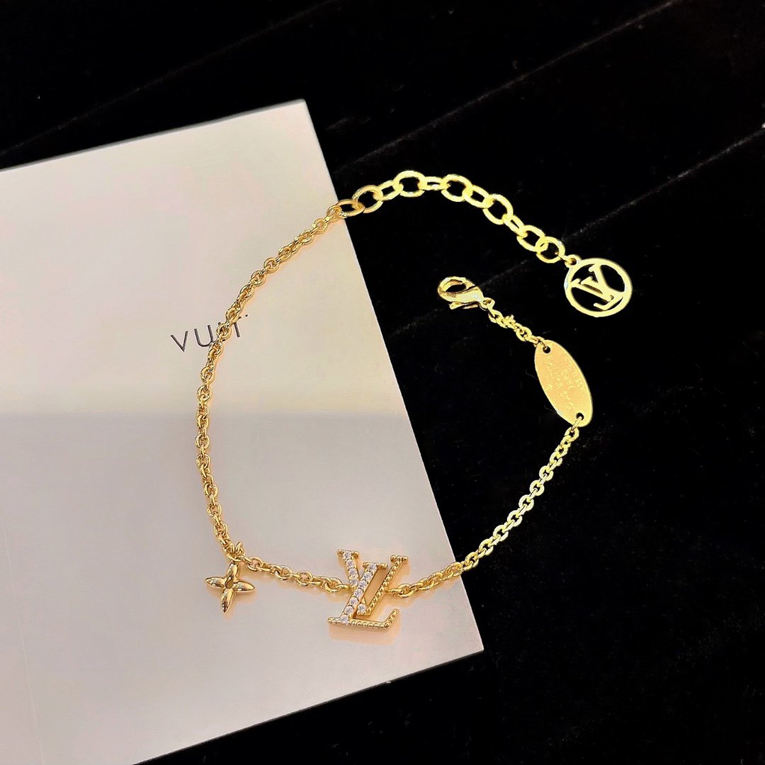 ¡®Loco¡¯LOGO STAR MOTIF GOLD BRACELET
