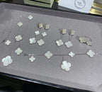 ¡®Loco¡¯CLOVER 5 MOTIF WHITE MOP SILVER BRACELET