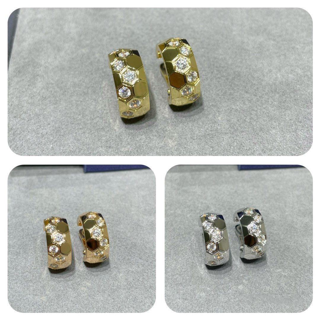 ¡®Loco¡¯BEE LOVE DIAMOND HOOP EARRINGS