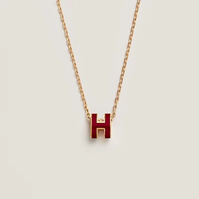 ¡®Loco¡¯HM CLIC RED ENAMEL GOLD NECKLACE