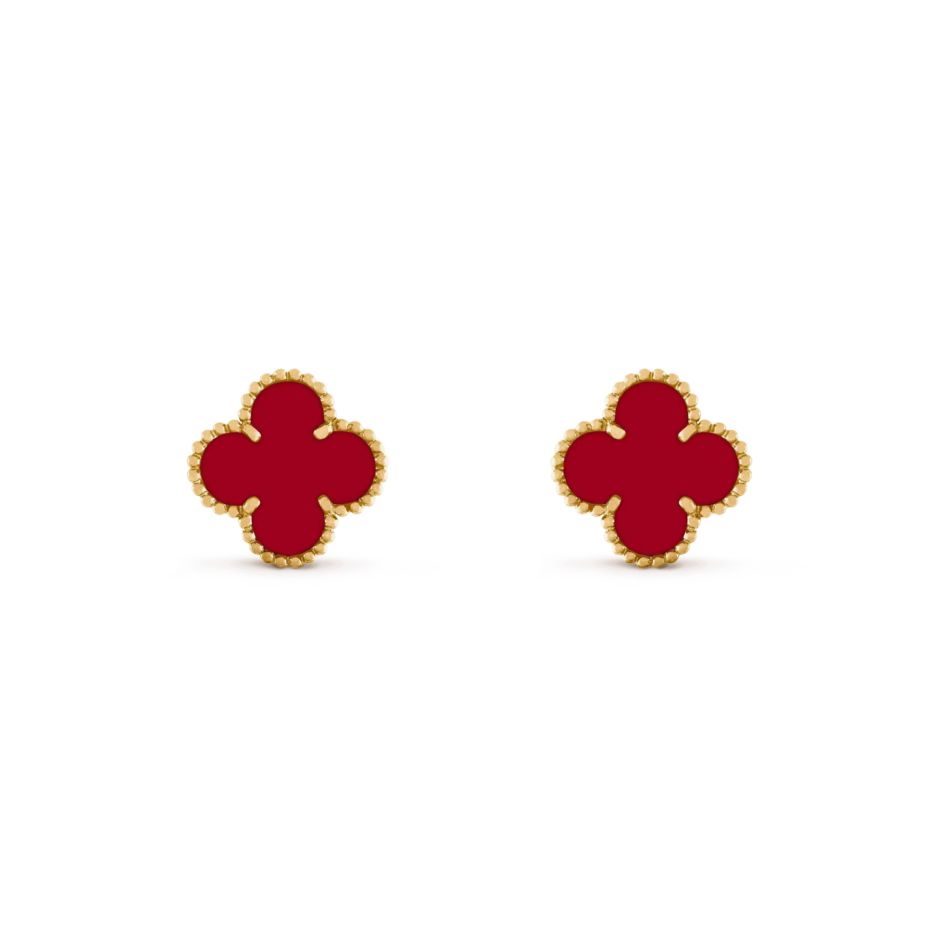 ¡®Loco¡¯CLOVER MEDIUM 1 MOTIFS CARNELIAN  EARRINGS