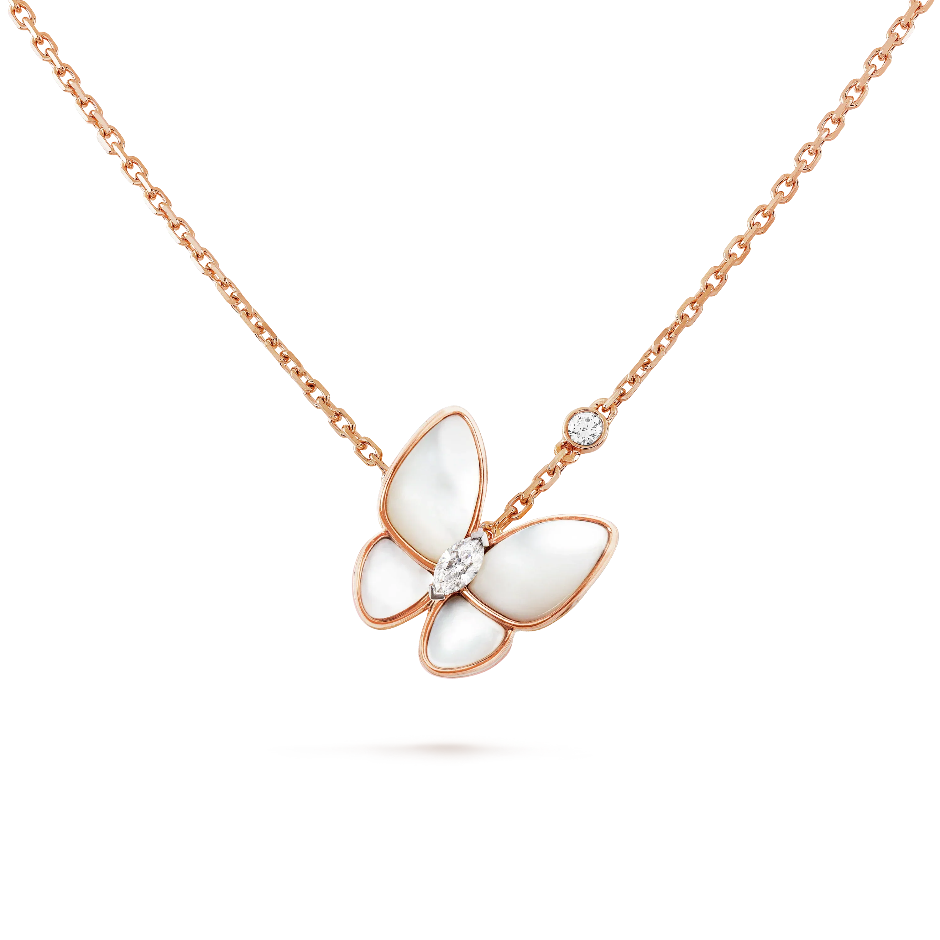 ¡®Loco¡¯BUTTERFLY MOP DIAMOND NECKLACE