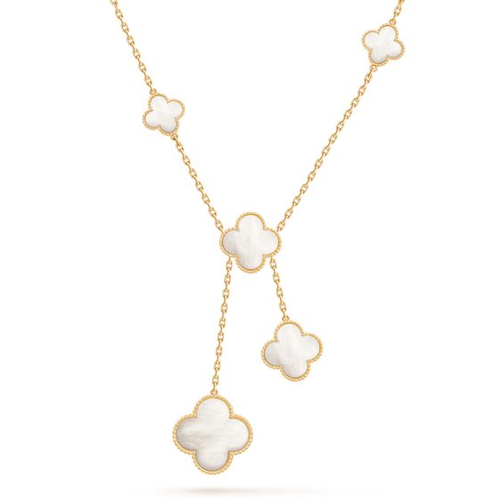 ¡®Loco¡¯CLOVER MOTHER OF PEARL NECKLACE 6 MOTIF