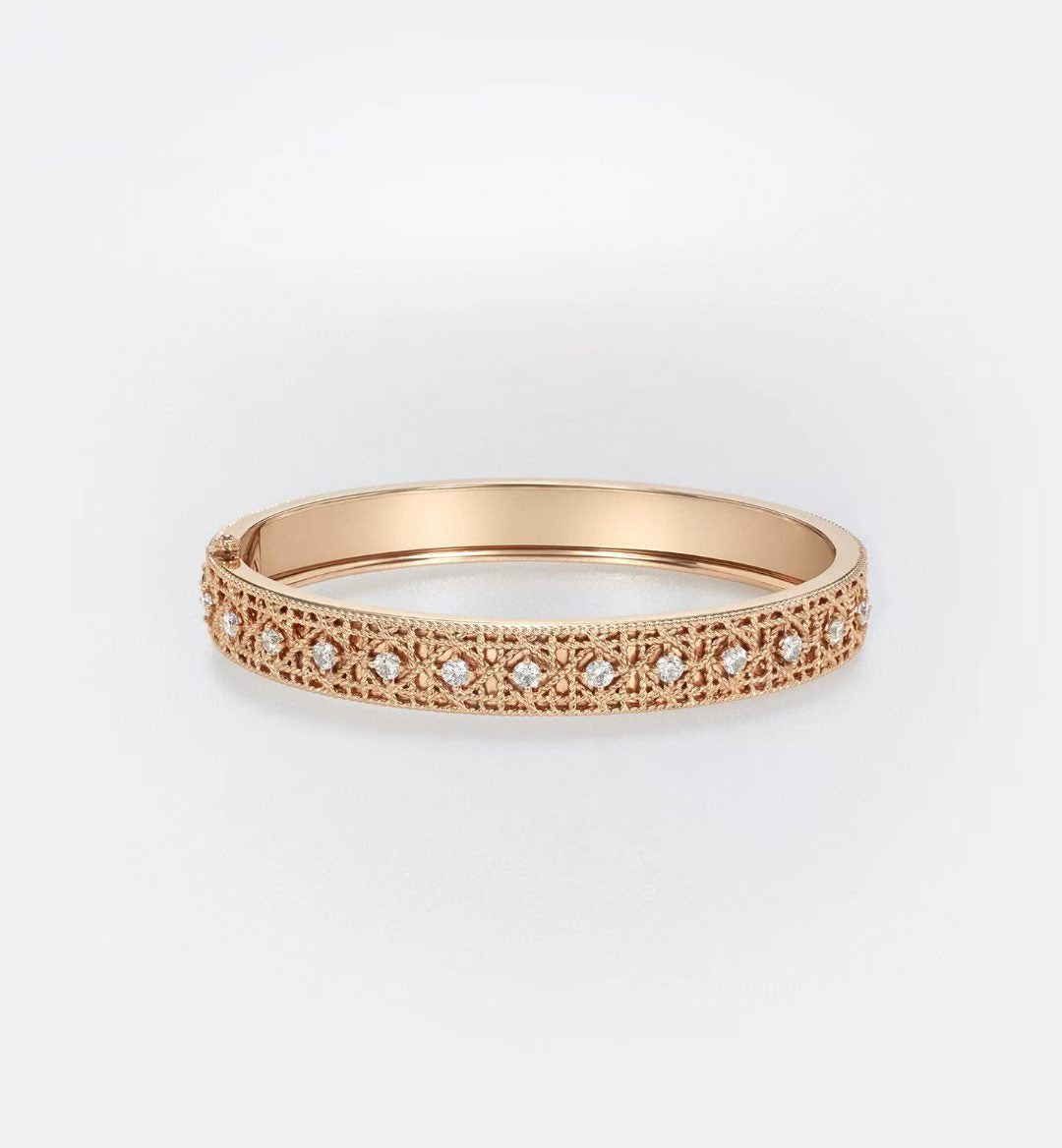 [Loco] 2026 WOVEN-PATTERN BRACELET SET WITH FULL DIAMOND INLAY THREE-COLORS