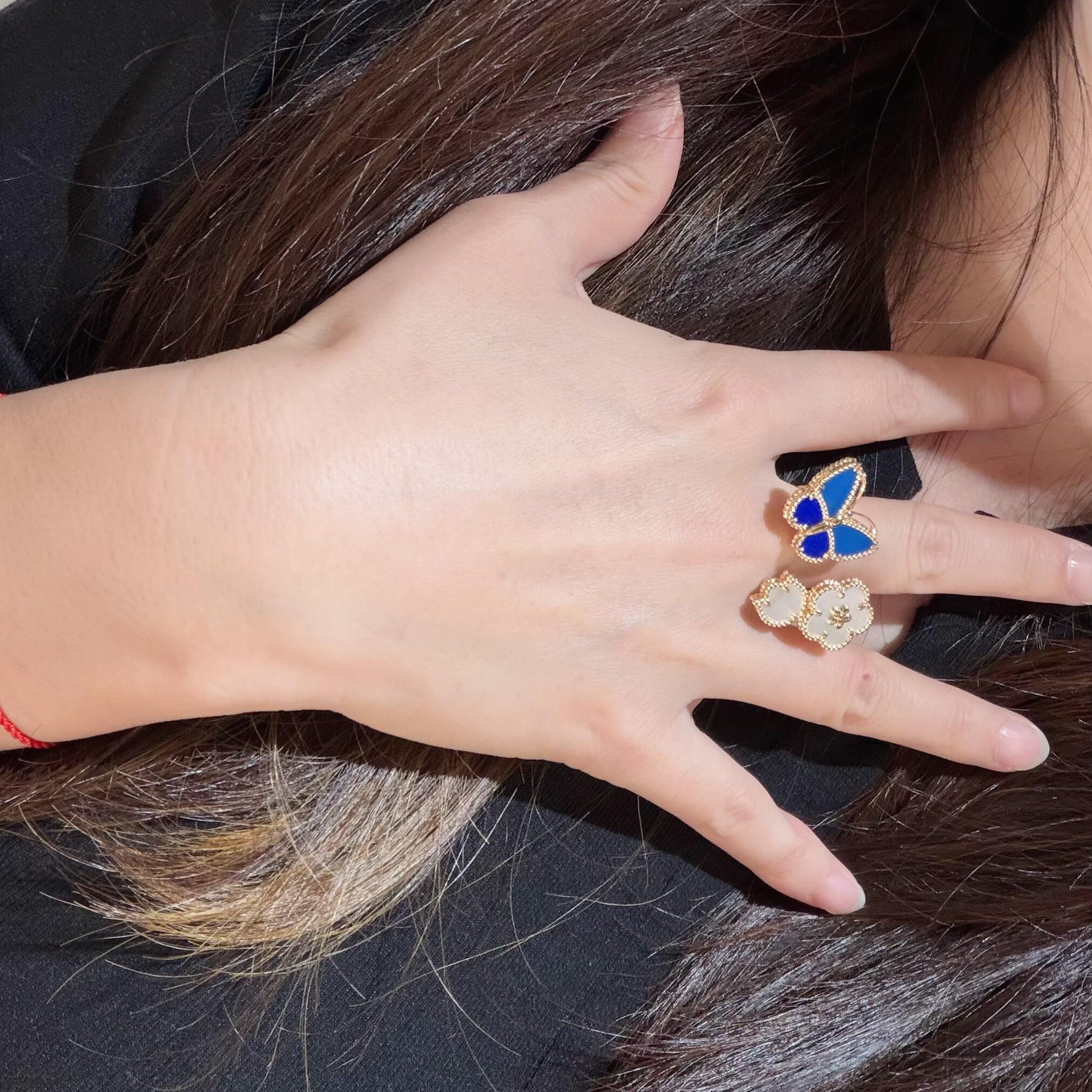 [Loco] 2026 NEW MODEL SPRING LUCKY 3 MOTIF GOLD RING