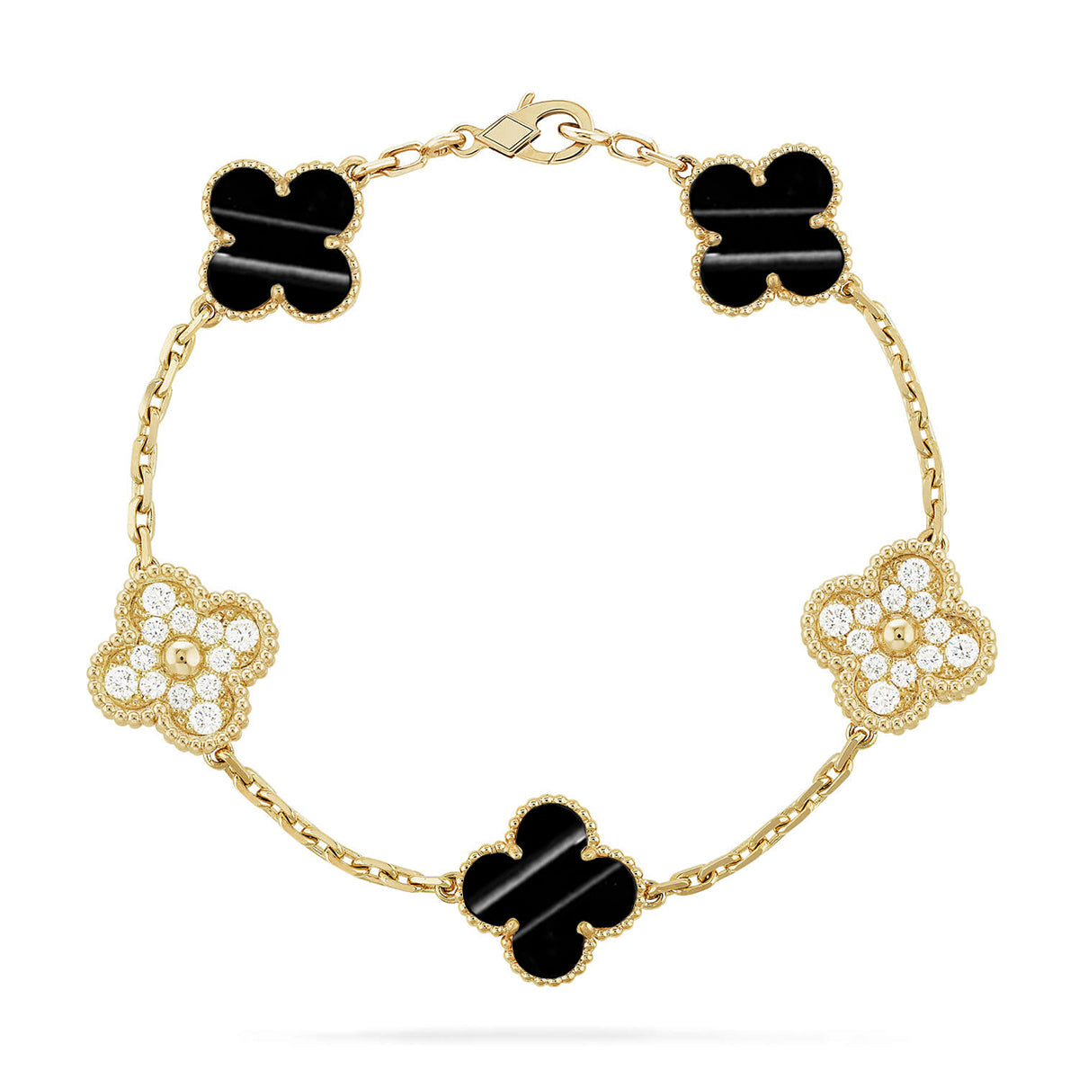 [Loco]New  CLOVER 5 MOTIF PULSAR STONE BRACELET COLLECTION