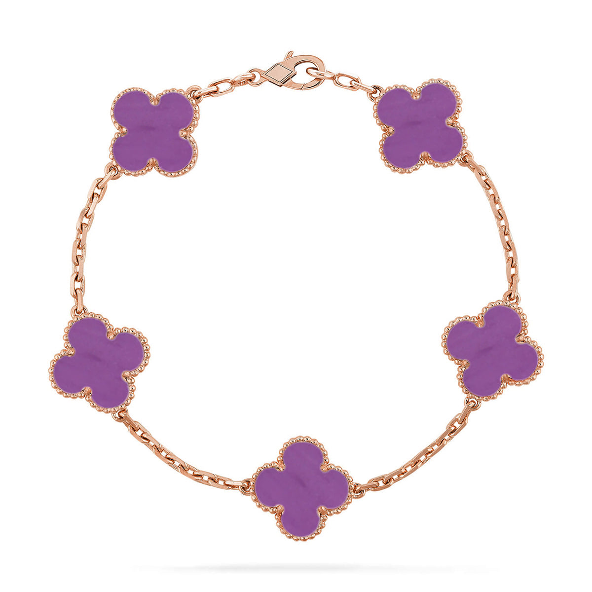 [Loco]New  CLOVER 5 MOTIF VIOLET BRACELET COLLECTION