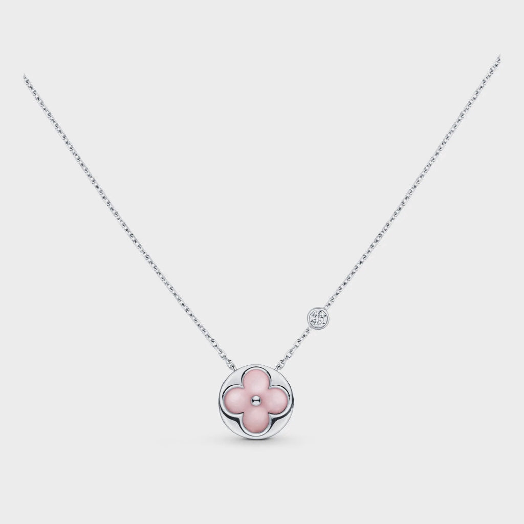 ¡®Loco¡¯SUN MOTIF PINK MOP SILVER BRACELET