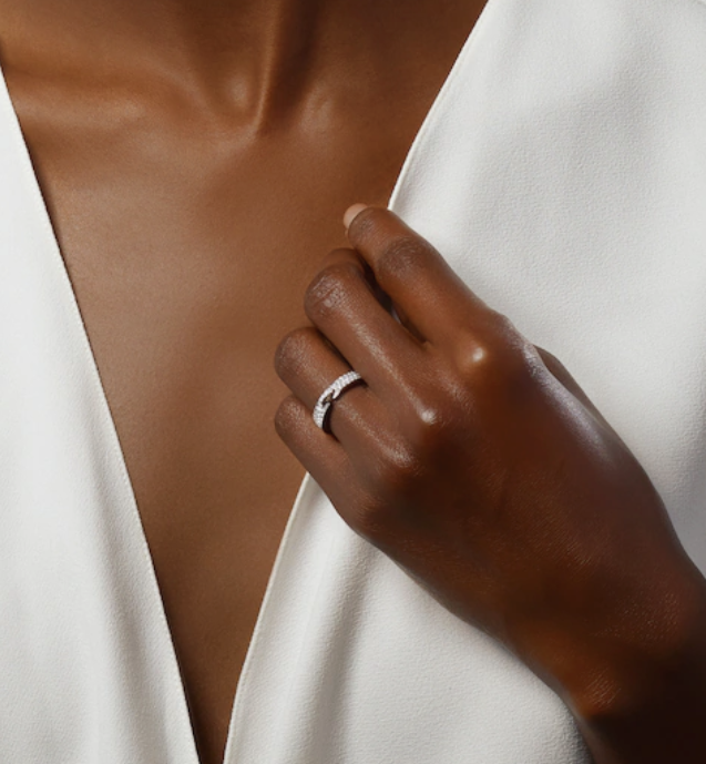 ¡®Loco¡¯ALLIANCE LIENS VIDENCE PAVED DIAMOND 4MM RING