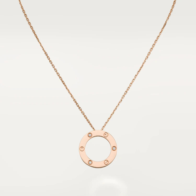 ¡®Loco¡¯LOVE NECKLACE 16MM 3 DIAMONDS
