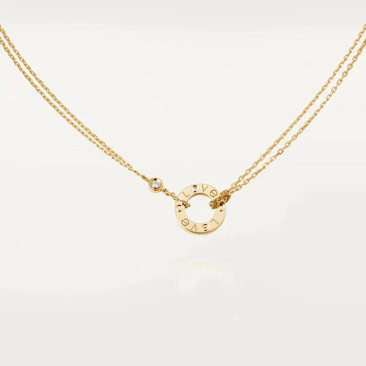 ¡®Loco¡¯LOVE NECKLACE 16MM 2 DIAMONDS
