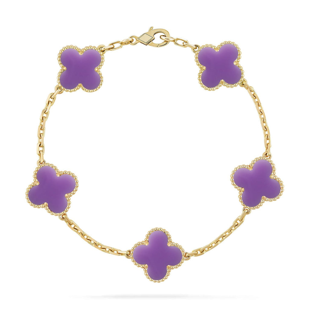 [Loco]New CLOVER 5 MOTIF LIGHT PURPLE BRACELET COLLECTION