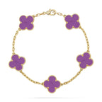 [Loco]New  CLOVER 5 MOTIF VIOLET BRACELET COLLECTION