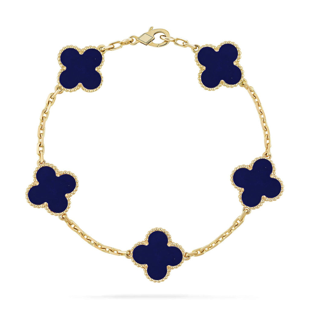 [Loco]New CLOVER 5 MOTIF LAPIS LAZULI BRACELET COLLECTION