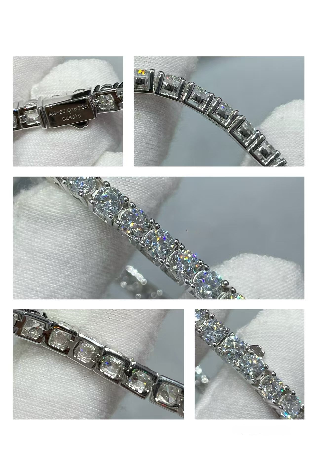 [¡®Loco¡¯]TENNIS BRACELET WITH FULL DIAMOND SETTING